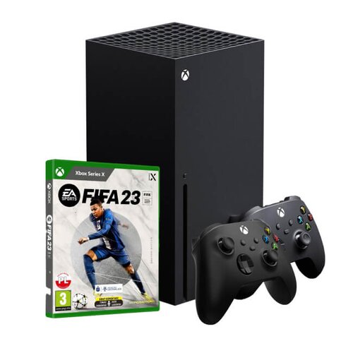 Konsola MICROSOFT Xbox Series X + FIFA 23 + Kontroler MICROSOFT XBOX Series X Czarny