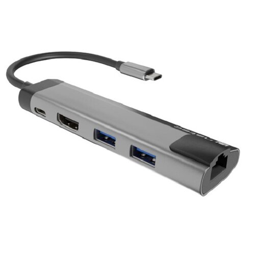 Hub NATEC Fowler Go 5w1 USB Typu C 3.2 Gen. 1, Pasywny