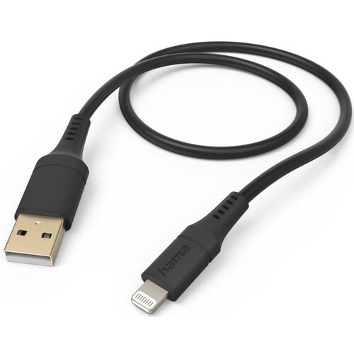 Kabel USB - Lightning HAMA Flexible 1.5 m Czarny