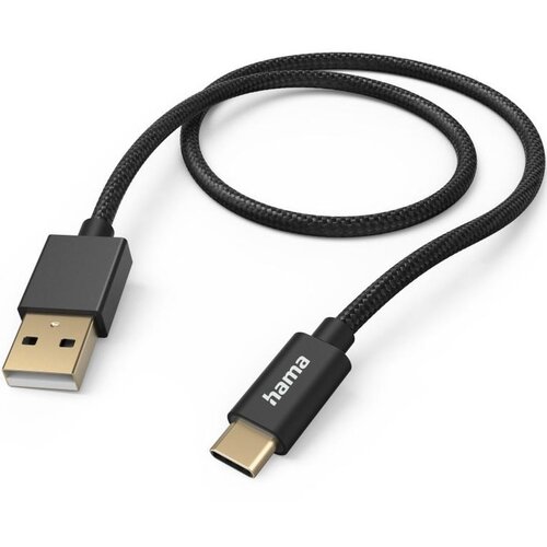 Kabel USB  - USB-C HAMA Fabric 1.5 m Czarny