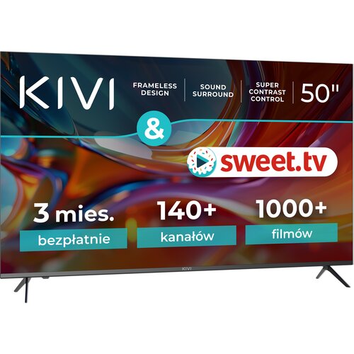 KIVI 50U750NB 50" LED 4K Android TV Telewizor - niskie ceny i opinie w ...
