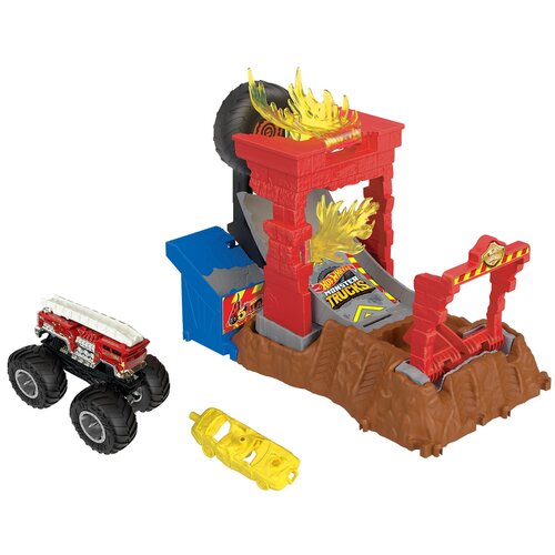 Tor Hot Wheels Mt Arena Smashers 5 Alarm Ognista Demolka HNB90