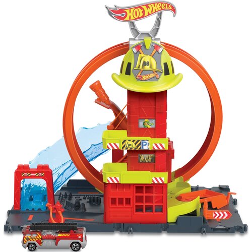Tor Hot Wheels City Superpętla Remiza strażacka HKX41
