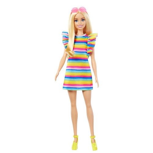 Spekulerer hegn forsendelse Barbie Fashionistas Sukienka w paski i aparat ortodontyczny HJR96 Lalka -  niskie ceny i opinie w Media Expert