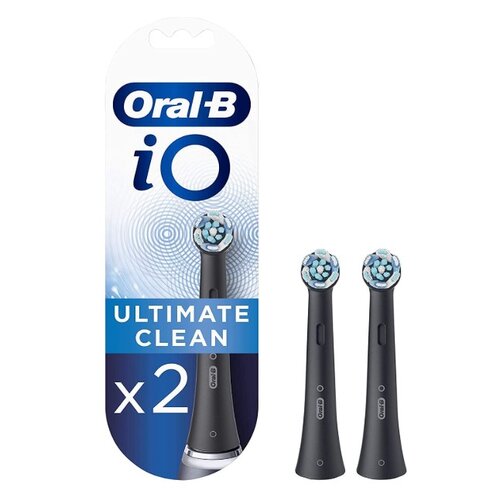 Oryginalna końcówka szczoteczki ORAL-B iO Ultimate Clean Czarny (2 szt.) (Doskonałe czyszczenie)