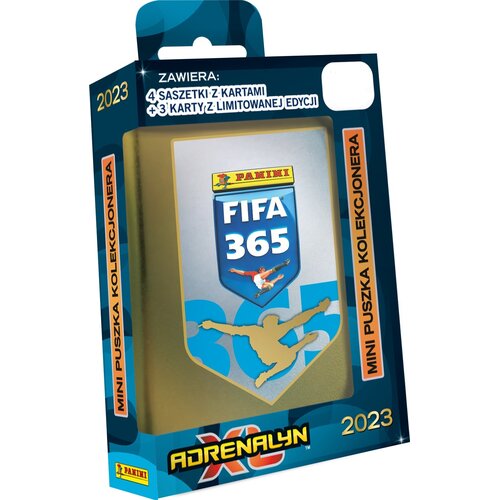 Karty PANINI FIFA 365 Adrenalyn XL 2023 Mini puszka kolekcjonera