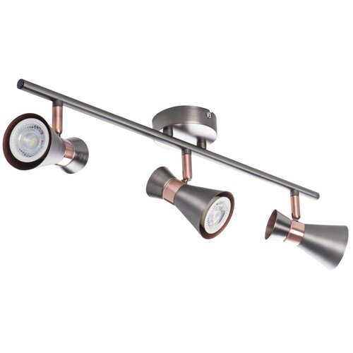 Lampa ścienno-sufitowa KANLUX Mileno EL-3I ASR-AN Srebrno-miedziany