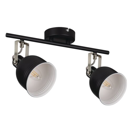 Lampa sufitowa KANLUX Derato EL-2I B-SR Czarno-srebrny