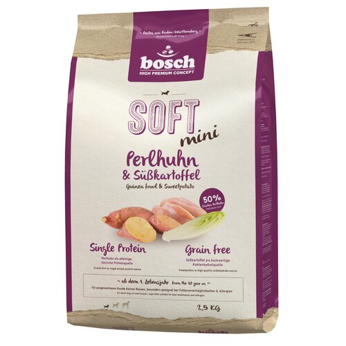 Karma dla psa BOSCH Soft Mini Perliczka i bataty 2.5 kg