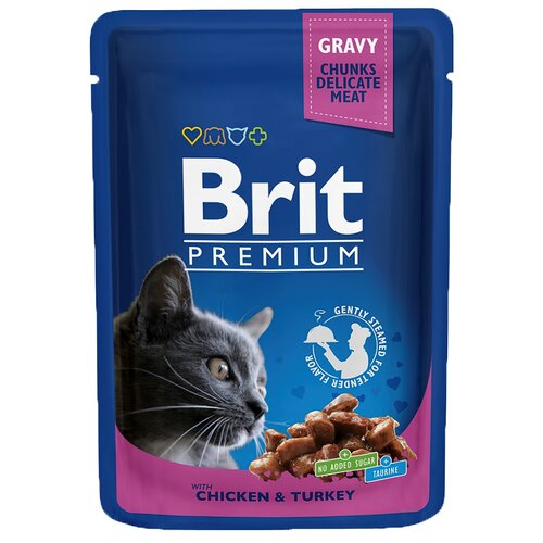 Karma dla kota BRIT Premium Kurczak z indykiem 100 g