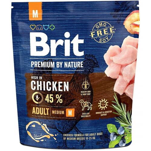 Karma dla psa BRIT Premium By Nature Kurczak 1 kg