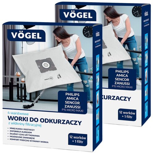 Worek do odkurzacza VÖGEL P15 (24 sztuki)