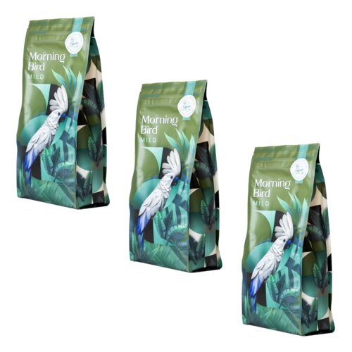 Kawa ziarnista MORNING BIRD Mild Arabica 3 x 1kg