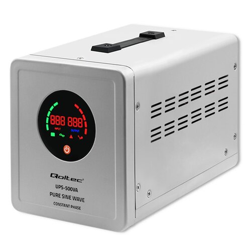 Zasilacz UPS QOLTEC Pure Sine Wave 50716 500VA 350W