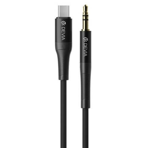 Kabel USB-C - Jack 3.5mm DEVIA Ipure 1 m Czarny