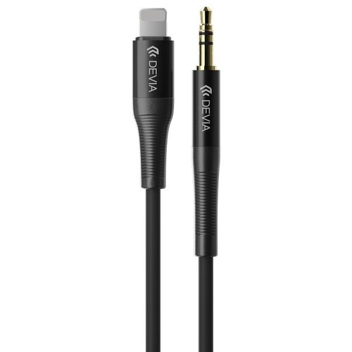 Kabel Lightning - Jack 3.5 mm DEVIA Ipure 1 m Czarny