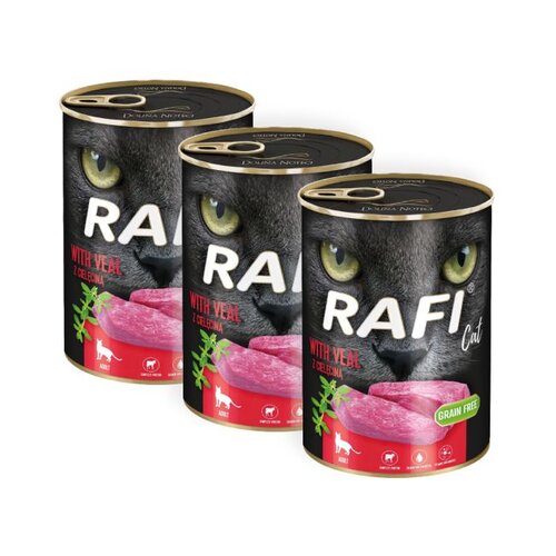 Karma dla kota RAFI Cielęcina 3 x 400 g