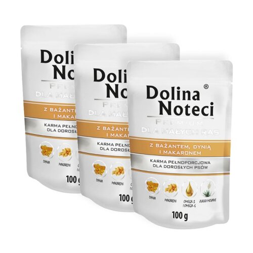 Karma dla psa DOLINA NOTECI Premium Bażant z dynią i makronem 3 x 100 g