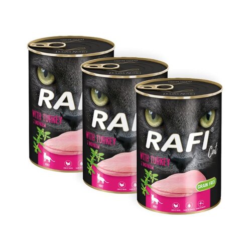 Karma dla kota RAFI Indyk 3 x 400 g