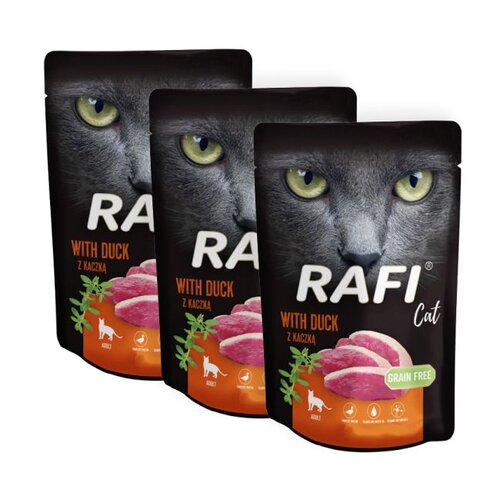 Karma dla kota RAFI Kaczka 3 x 100 g