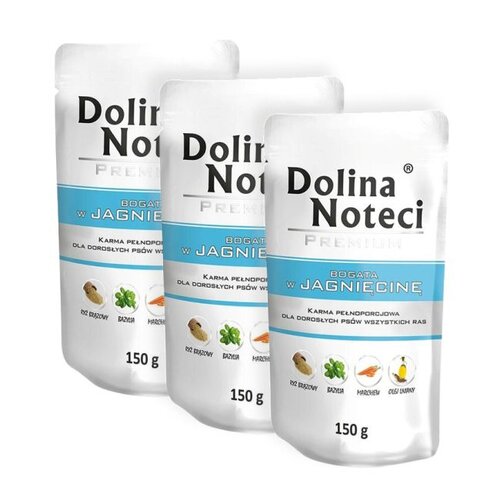 Karma dla psa DOLINA NOTECI Premium Jagnięcina 3 x 150 g