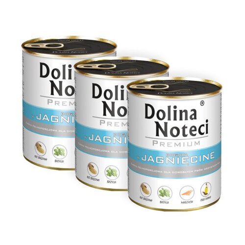 Karma dla psa DOLINA NOTECI Premium Jagnięcina 3 x 400 g