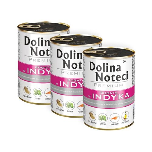 Karma dla psa DOLINA NOTECI Premium Indyk 3 x 400 g