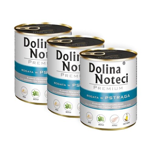 Karma dla psa DOLINA NOTECI Premium Pstrąg 3 x 800 g