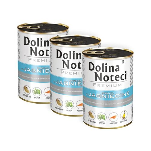 Karma dla psa DOLINA NOTECI Premium Junior Jagnięcina 3 x 400 g