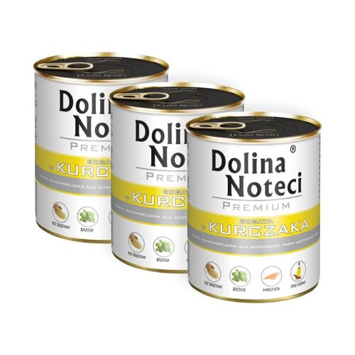 Karma dla psa DOLINA NOTECI Premium Junior Kurczak 3 x 800 g