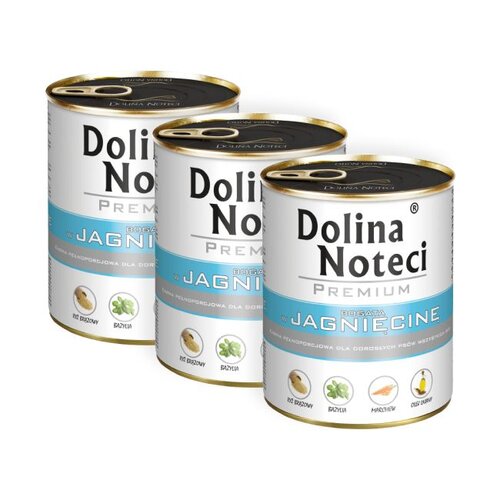 Karma dla psa DOLINA NOTECI Premium Jagnięcina 3 x 800 g