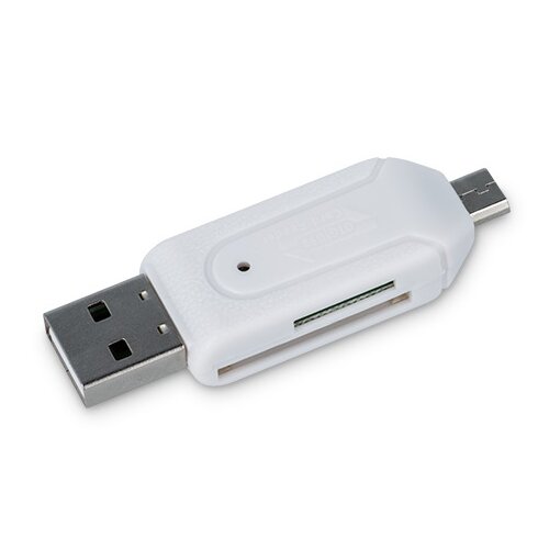 Czytnik kart SD/microSD FOREVER OTG GSM014116 Biały