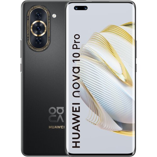 Smartfon HUAWEI nova 10 Pro 8/256GB 6.78" 120Hz Czarny 51097ETX + Zabezpieczenie ekranu