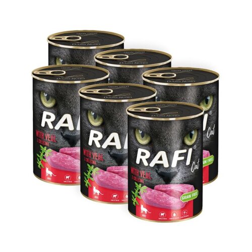 Karma dla kota RAFI z cieleciną 6 x 400 g