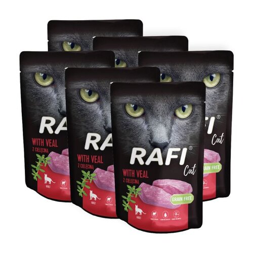 Karma dla kota RAFI z cieleciną  6 x 100 g