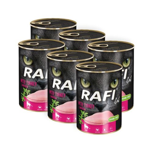 Karma dla kota RAFI z indykiem 6 x 400 g