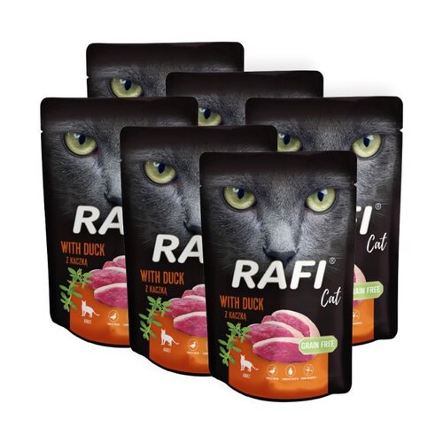 Karma dla kota RAFI z kaczką 6 x 100 g