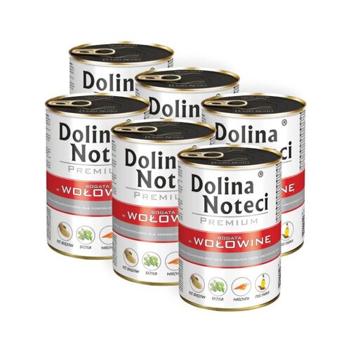 Karma dla psa DOLINA NOTECI Premium Wołowina 6 x 400 g