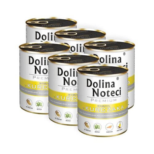 Karma dla psa DOLINA NOTECI Premium bogata w kurczaka 6 x 800 g