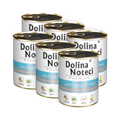 Karma dla psa DOLINA NOTECI Premium bogata w jagnięcinę 6 x 800 g
