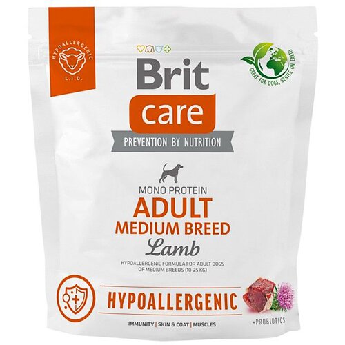 Karma dla psa BRIT Care Hypoallergenic Medium Jagnięcina z ryżem 1 kg