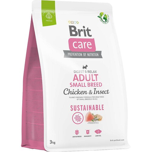 Karma dla psa BRIT Care Adult Small Breed Kurczak i owady 3 kg