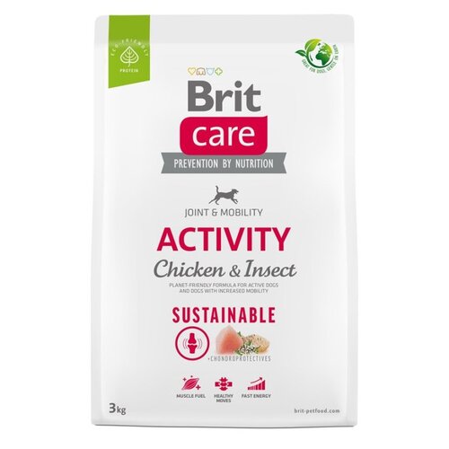 Karma dla psa BRIT CARE Dog Sustainable Activity Kurczak i owady 3 kg