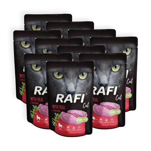 Karma dla kota RAFI z cieleciną  10 x 100 g