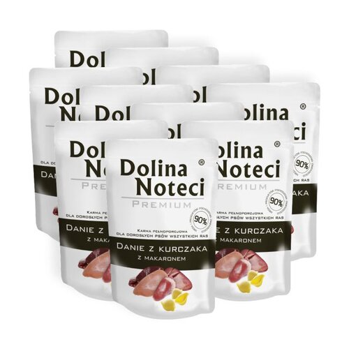Karma dla psa DOLINA NOTECI Premium Danie z kurczaka z makaronem 10 x 100 g