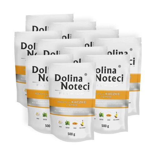 Karma dla psa DOLINA NOTECI Premium Kaczka z dynią 10 x 500 g