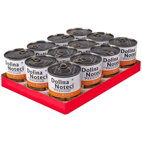 Karma dla psa DOLINA NOTECI Premium bogata w kaczkę z dynią 12 x 800 g