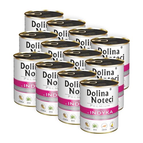 Karma dla psa DOLINA NOTECI Premium bogata w indyka 12 x 800 g