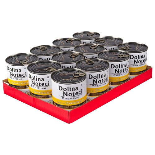 Karma dla psa DOLINA NOTECI Premium bogata w kurczaka 12 x 800 g