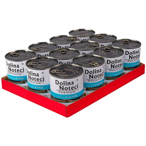 Karma dla psa DOLINA NOTECI Premium bogata w jagnięcinę 12 x 800 g